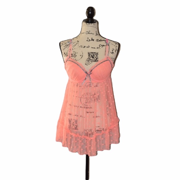Other - Peach and Zebra print  Babydoll